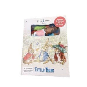 Peter Rabbit Tattle Tales Storybook & 4 play Characters Figurines